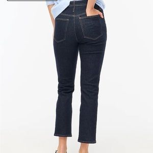 Jcrew straight leg crop in rinse wash